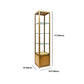 Modern Curio Cabinets Glass Display Cabinet with Locking Doors