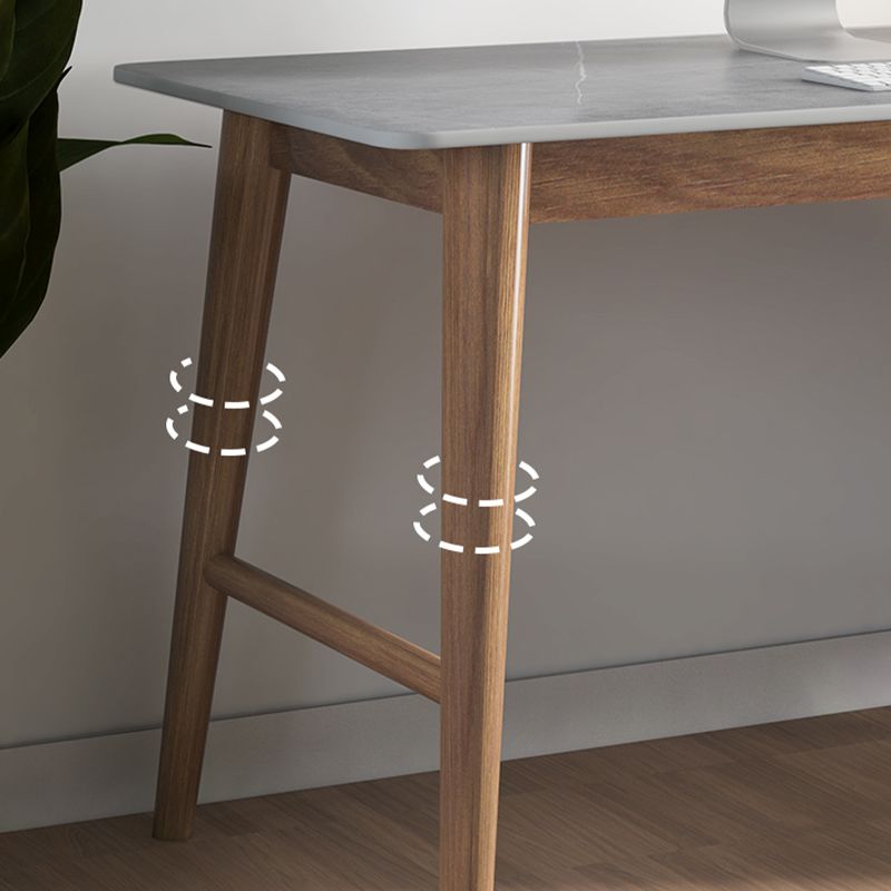 Escritorio de oficina de piedra contemporánea escritorio de madera para la oficina