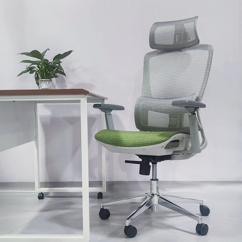 Modern Desk Chair Mesh Pillow Included Chair High-Back Chair with Wheels Clearhalo 'furn' 'furn_office_chair' 'Furniture' 'Office Chairs' 'Office Furniture' 'office_chair' 1200x1200_bb3f50b9-2cbf-441f-aef7-7a77d598b50a