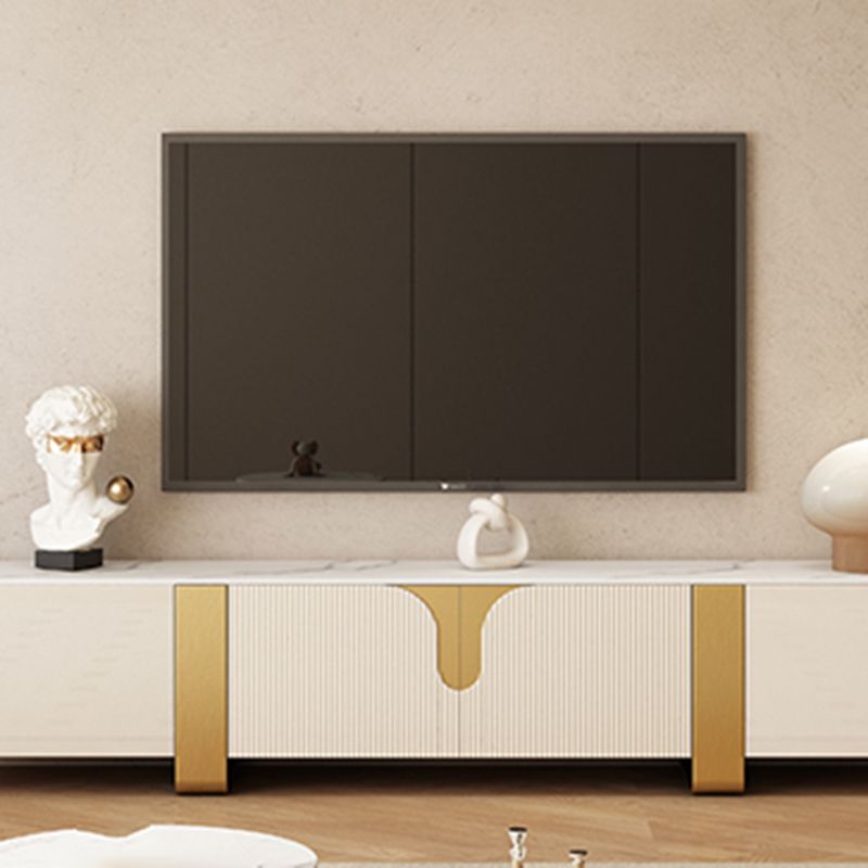 Glam Media Console Stone Media Console TV Stand for Living Room Clearhalo 'furn' 'furn_tv_stands_entertainment_centers' 'Furniture' 'Living Room Furniture' 'TV Stands & Entertainment Centers' 'TV Stands & Media Storage Furniture' 'tv_stands_entertainment_centers' 1200x1200_bb3fa3e4-16e7-493d-a6a4-c7114dd8be26