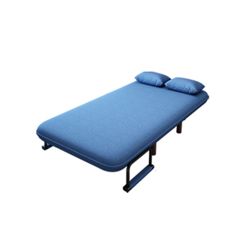 Hedendaags futon bank bed met 2 kussens en kussen terug in linnen blend