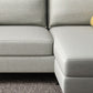 Scandinavian Faux Leather Sectional for Four People 60.63" Wide