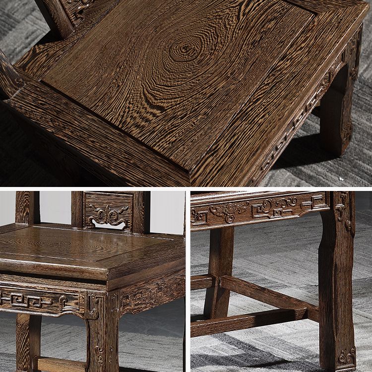 Traditional Style Solid Wood Dining Set with Fixed Table and 4 Legs Base for Home Use Clearhalo 'Dining Room Sets' 'Dining Tables & Seating' 'dining_room_set' 'furn' 'furn_dining_room_set' 'Furniture' 'furniture_dining_room_set' 'Kitchen & Dining Furniture' 'kitchen&dining_furn' 'kitchen' 1200x1200_bb45cf0c-a75b-434b-b534-9c15a5046106