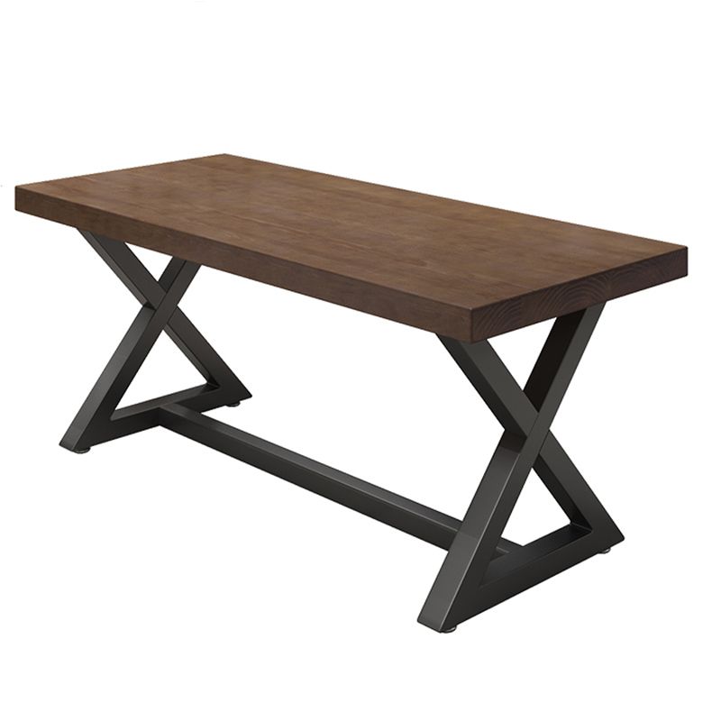 Tavolo da pranzo marrone scuro in legno set 1/4/5 pezzi Dinette industriale per casa