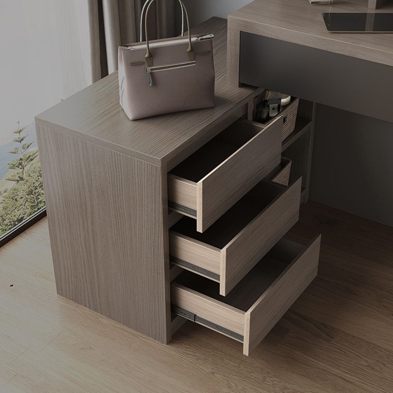 Tavolino da tavolo da vanità da 15,74 "con 5 cassetti di stoccaggio e specchio