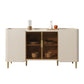 Glam Style Buffet Stand Stone Credenza with Cabinets and Drawers Clearhalo 'buffet_sideboard' 'Buffets & Sideboards' 'furn' 'furn_buffet_sideboard' 'Furniture' 'Kitchen & Dining Furniture' 1200x1200_bb4b328a-96ef-4dd0-adbd-bdeb00c1ace1