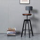 Tabouret de bac à comptoir industriel métallique tabouret de bar réglable avec pivot