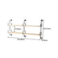 Industrial Wooden Floating Bookshelf Home Wall Mounted Bookcase