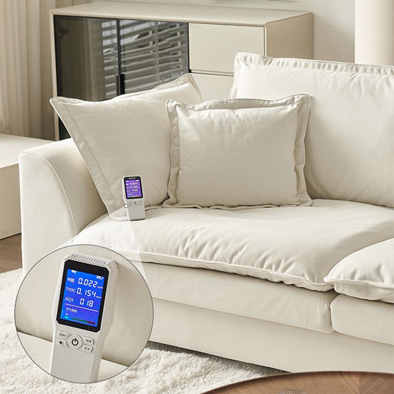 Sofá Velé Contemporáneo con almohada y brazo cuadrado en madera