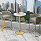 Artificial Marble Bar Table 42-inch Height Metal Base Bistro Table for Living Room Clearhalo 'Bar Furniture' 'Bar Tables' 'bar_tables' 'furn' 'furn_bar_tables' 'Furniture' 'furniture_bar_tables' 'Kitchen & Dining Furniture' 1200x1200_bb4fe8ef-d6bf-4069-818e-60b5ef3b6c28
