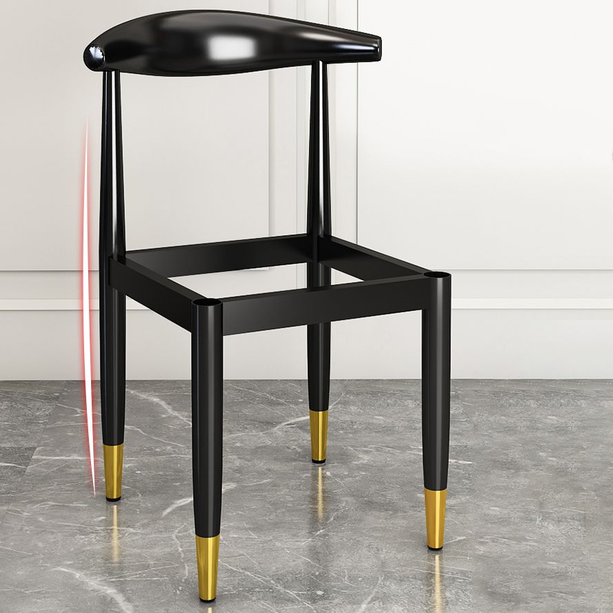 Metal Contemporary Style Dining Side Chair Indoor Open Back Dining Side Chair Clearhalo ' kitchen&dining_furn' 'Dining Chairs' 'Dining Tables & Seating' 'dining_chair' 'furn' 'furn_dining_chair' 'Furniture' 'furniture_dining_chair' 'Kitchen & Dining Furniture' 'kitchen' 1200x1200_bb5096f6-a43d-4dbf-b373-ed9426bdc6f7