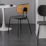 Industriële open achterkant eetkamerstoel stoffen eetstoelen voor thuis