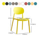 Scandinavian Plastic Kitchen Dining Chair Armless Open Back Chair Clearhalo 'Dining Chairs' 'Dining Tables & Seating' 'dining_chair' 'Furniture' 'furniture_dining_chair' 'Kitchen & Dining Furniture' 1200x1200_bb52a196-f856-4f1b-b3ea-483e4765fc02