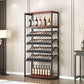Contemporary Floor Bottle Wine Rack Single Black Metal Wine Holder Clearhalo 'furn' 'furn_wine_racks' 'Furniture' 'Kitchen & Dining Furniture' 'Wine Racks' 'wine_racks' 1200x1200_bb53b085-3aa8-48e8-ba11-ed4776dba442
