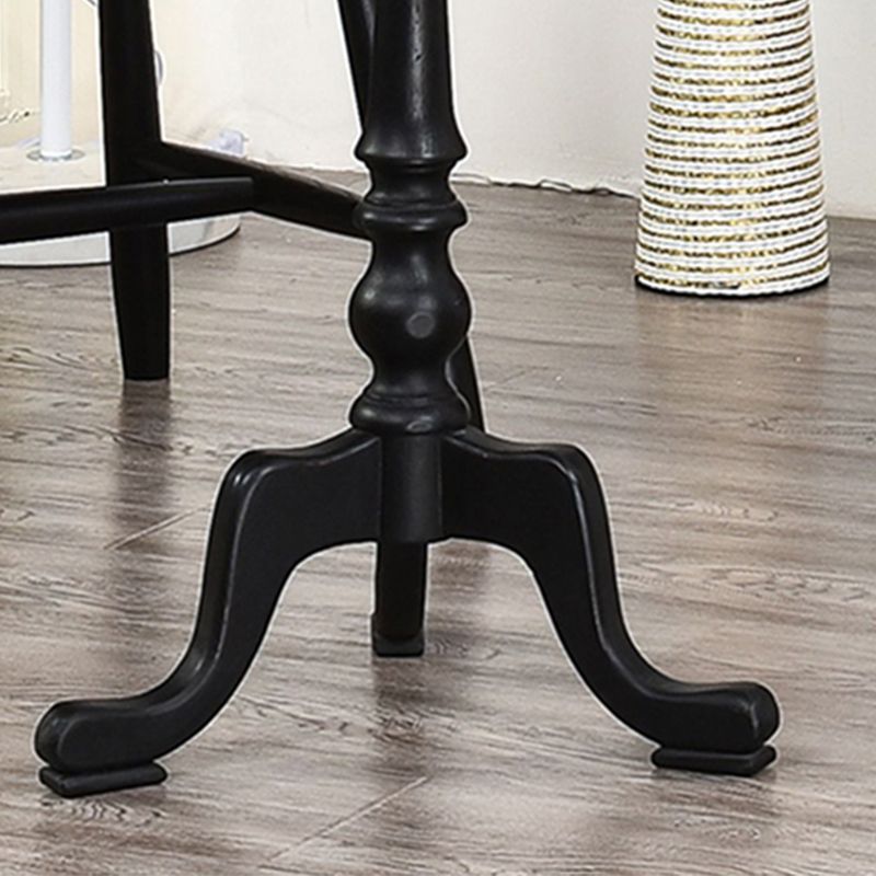 Tavolo d'angolo rustico largo 14 "tavolo laterale rotondo in legno solido