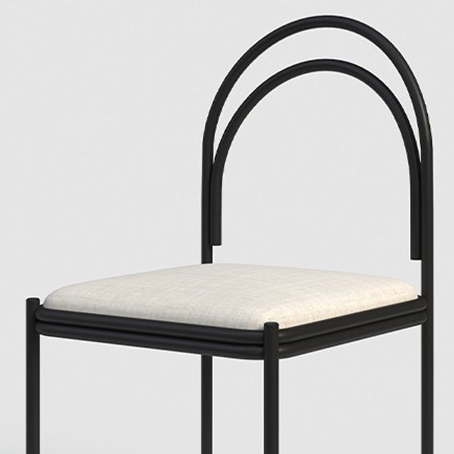 Scandinavian Metal Dining Chair Open Back Restaurant Dining Side Chair Clearhalo ' kitchen&dining_furn' 'Dining Chairs' 'Dining Tables & Seating' 'dining_chair' 'furn' 'furn_dining_chair' 'Furniture' 'furniture_dining_chair' 'Kitchen & Dining Furniture' 'kitchen' 1200x1200_bb55387a-5491-4eff-903e-dbc4e47e1a63