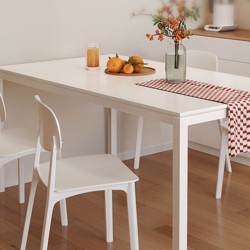 Modern 1/4/5 Pieces Dining Room Table Rectangle Wood Furniture for Home