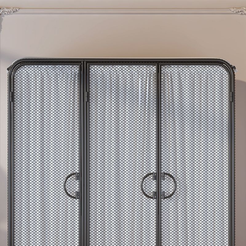 Moderno moderno armadio in metallo abiti da binario armadio armadio con scaffali