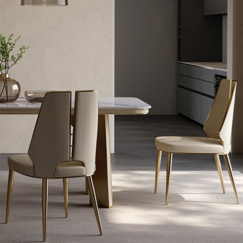 Dining Room Upholstered Chair Faux Leather Home Dining Chair