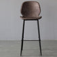 Contemporary Faux Leather Counter Stool Low Back Stool with Black Frame Clearhalo 'Bar Furniture' 'Bar Stools' 'bar_stools' 'furn' 'furn_bar_stools' 'Furniture' 'Kitchen & Dining Furniture' 1200x1200_bb5f49eb-c520-475c-bd94-a236fbe08d33