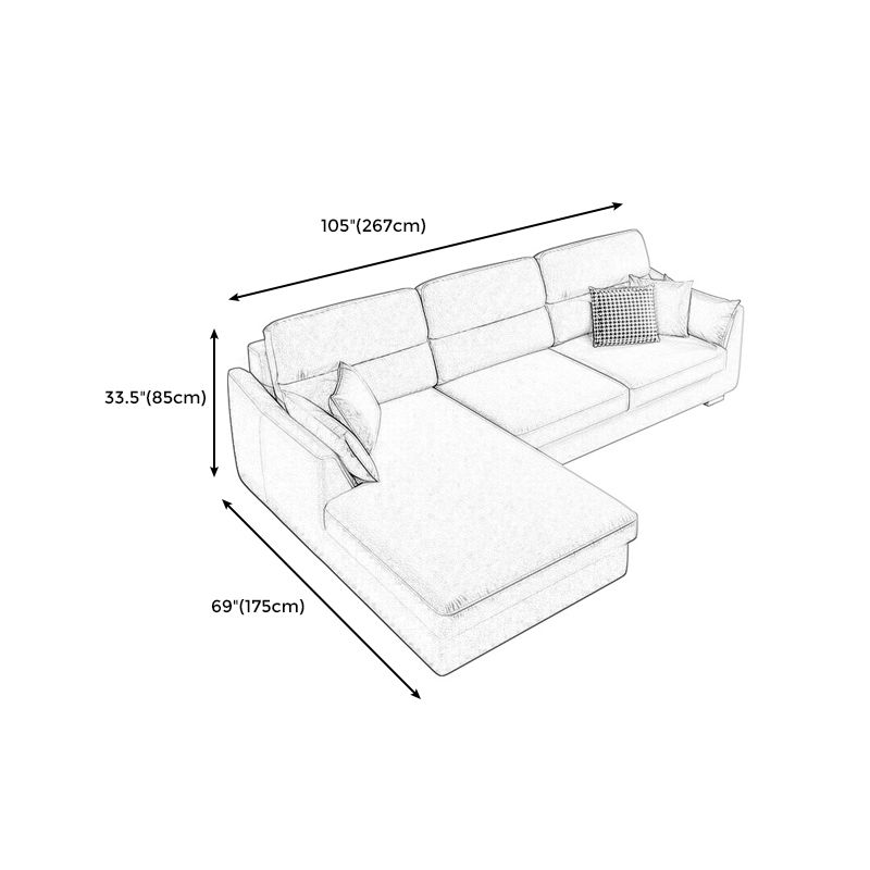 Modern Faux leather Sectional Sofa Cushion Back Square Arm Sectional for Living Room Clearhalo 'furn' 'furn_sectionals' 'Furniture' 'furniture_sectionals' 'Living Room Furniture' 'Sectionals' 1200x1200_bb5fe907-66b4-48b8-a217-560c8d149e8a