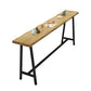 Natürlicher Massivholz Cocktail Bar Tisch Café Shop Footreest Counter Tisch