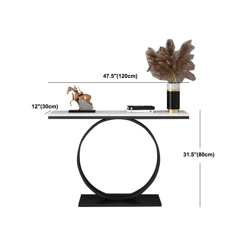 Tavolo da divano console di ferro moderno tavolo da fine marmo rettangolo per sala