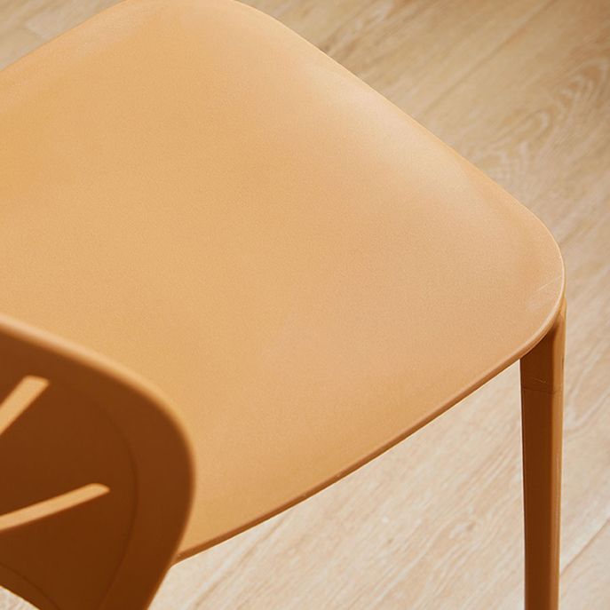 Küche zeitgenössischer Essstuhl Plastikstapel -Seitenstuhl