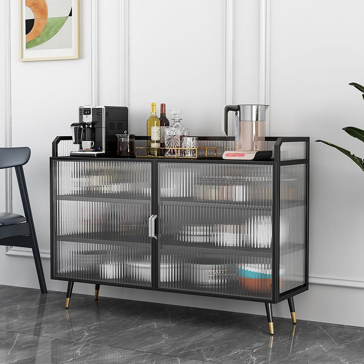 13.78"W Sideboard Glam Style Black Dining Server for Kitchen and Living Room Clearhalo 'buffet_sideboard' 'Buffets & Sideboards' 'furn' 'furn_buffet_sideboard' 'Furniture' 'Kitchen & Dining Furniture' 1200x1200_bb679f36-1cb5-4251-9a10-4419b46e6e15