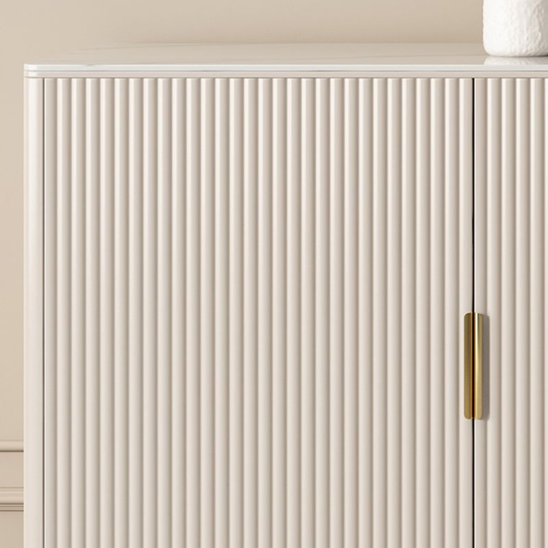 Mesa del aparador beige con cajones de comedor glamoroso para comedor