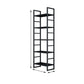 3/4/5-Shelf Iron Etagere Bookshelf Black and White Vertical Bookcase for Living Room Clearhalo 'Bookcases' 'furn' 'furn_bookcases' 'Furniture' 'furniture_bookcases' 'Office Furniture' 1200x1200_bb688acd-9e67-4fa5-9830-15223333a939