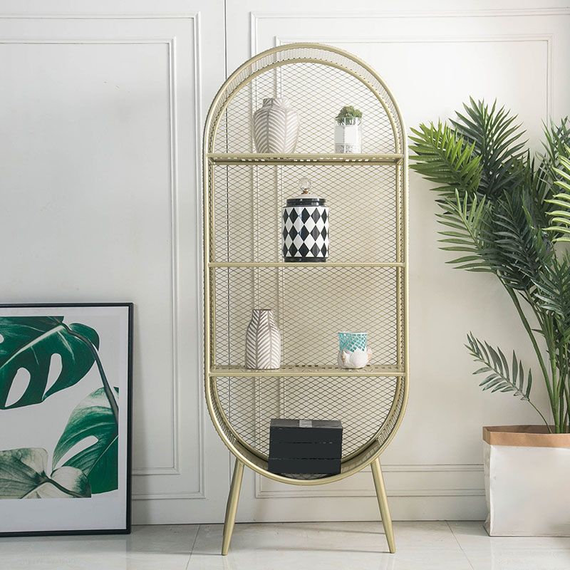 Modern Style Bookcase Closed Back Metal Bookshelf for Home Office