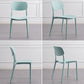Plastic Dining Chair Open Back Dining Side Furniture in Matte Finish for Home Clearhalo 'Dining Chairs' 'Dining Tables & Seating' 'dining_chair' 'furn' 'furn_dining_chair' 'Furniture' 'Kitchen & Dining Furniture' 1200x1200_bb6ab575-7146-4b17-875e-1096625dea86