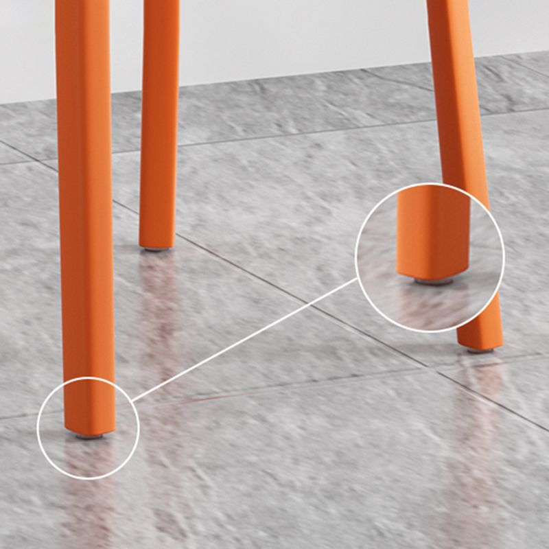 Scandinavian Style Plastic Dining Armless Chairs Wingback Chairs (Set of 4) Clearhalo ' kitchen&dining_furn' 'Dining Chairs' 'Dining Tables & Seating' 'dining_chair' 'furn' 'furn_dining_chair' 'Furniture' 'furniture_dining_chair' 'Kitchen & Dining Furniture' 'kitchen' 1200x1200_bb6ae080-b623-4179-a7f9-c4af55cb679a