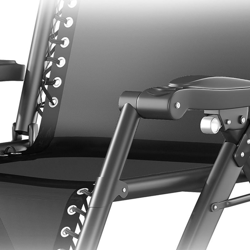 Reclinabile standard contemporaneo con tappezzeria e base metallica