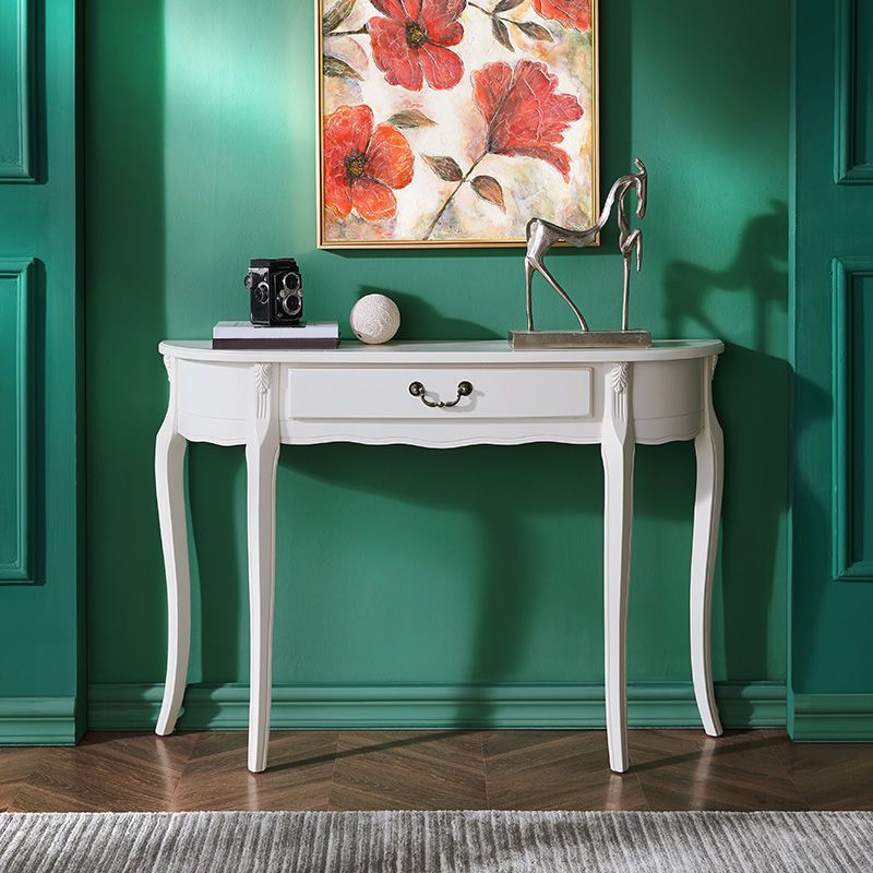 Tabella della console Freeform Tabella con console in legno con singolo cassetto