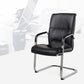 Modern Style Office Chair Black Leather No Wheels Fixed Arm Chair Clearhalo 'furn' 'furn_office_chair' 'Furniture' 'Office Chairs' 'Office Furniture' 'office_chair' 1200x1200_bb6e4194-71fc-4e1d-ab82-3bfa618b582c