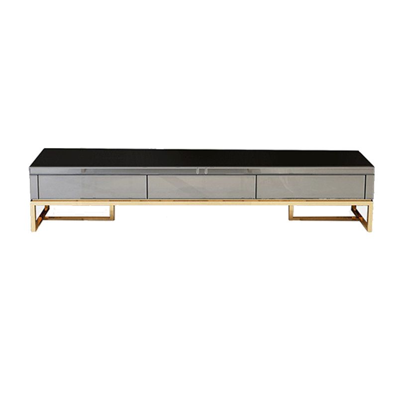 Glass and Metal Stand Console Gorgeous Style Household Simple Closed TV Cabinet Clearhalo 'furn' 'furn_tv_stands_entertainment_centers' 'Furniture' 'Living Room Furniture' 'TV Stands & Entertainment Centers' 'TV Stands & Media Storage Furniture' 'tv_stands_entertainment_centers' 1200x1200_bb6ebdd3-f5a7-4718-8dc0-66aa9e9cd13b