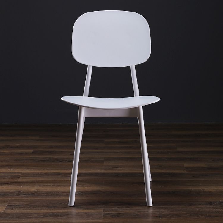 Modern Indoor-Outdoor Dining Chair Open Back Plastic Side Chair Clearhalo ' kitchen&dining_furn' 'Dining Chairs' 'Dining Tables & Seating' 'dining_chair' 'Furniture' 'furniture_dining_chair' 'Kitchen & Dining Furniture' 'kitchen' 1200x1200_bb6fdd51-713d-4493-9efe-f58fa7bf42ca