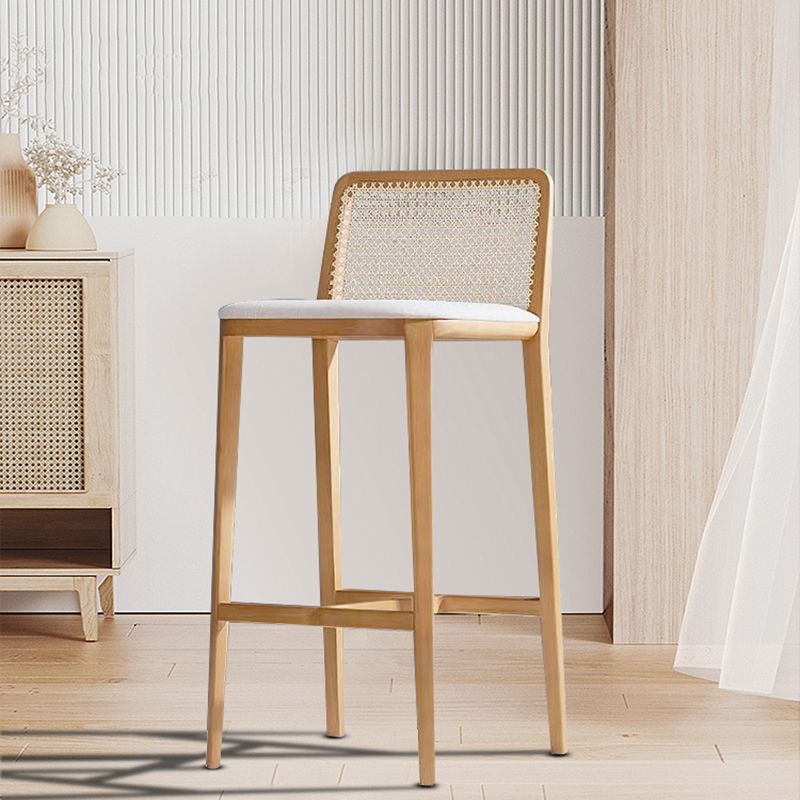 Solid Wood Counter Height Stools with Footrest for Living Room Clearhalo 'Bar Furniture' 'Bar Stools' 'bar_stools' 'furn' 'furn_bar_stools' 'Furniture' 'Kitchen & Dining Furniture' 1200x1200_bb71bc3c-91c8-40bc-9bc4-ce264272b919