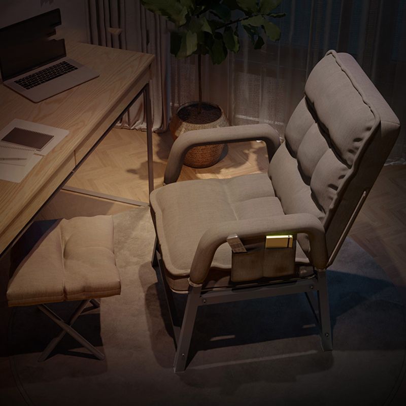 Modern Padded Arms Desk Chair Mid Back Home Office Chair No Wheels Clearhalo 'furn' 'furn_office_chair' 'Furniture' 'Office Chairs' 'Office Furniture' 'office_chair' 1200x1200_bb71f45d-9f81-4fb5-82e7-8f01f186c2cd