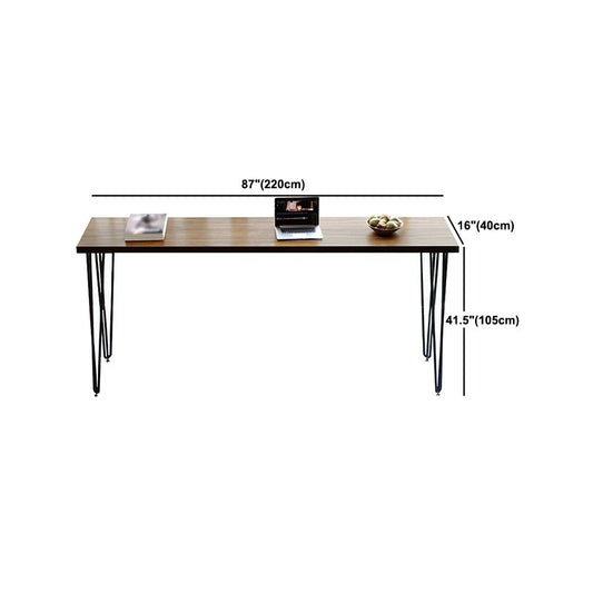 Pine Wood Bar Dining Table Industrial Rectangle Bar Table with 4 Legs Pedestal for Balcony Clearhalo 'Bar Furniture' 'Bar Tables' 'bar_tables' 'furn' 'furn_bar_tables' 'Furniture' 'furniture_bar_tables' 'Kitchen & Dining Furniture' 1200x1200_bb727bc0-7010-4fc2-b51e-11feb755ca5b