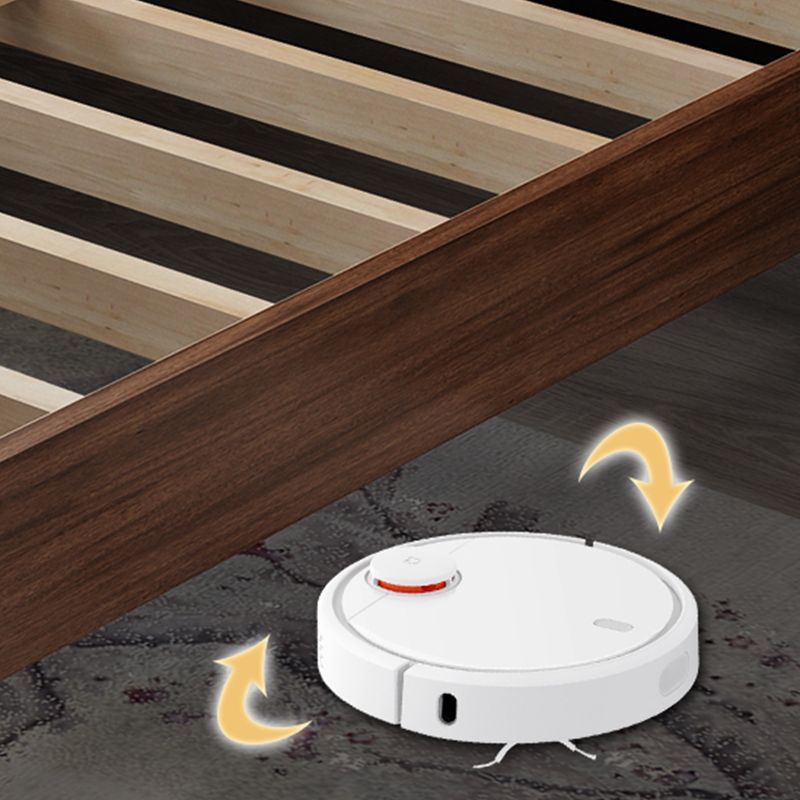 42,5 "Letto tradizionale in legno massiccio, letto di basso profilo in noce di cenere