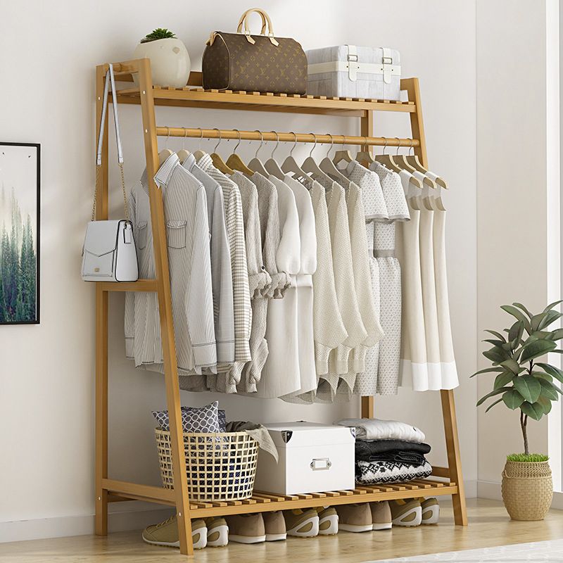 Modern Coat Rack Wooden Storage Shelf Coat Hanger Entryway Kit Clearhalo 'Entry & Mudroom Furniture' 'furn' 'furn_hall_tree_coat_racks' 'Furniture' 'Hall Trees & Coat Racks' 'hall_tree_coat_racks' 1200x1200_bb74efe7-d1b5-4901-9d24-478d605cd15b