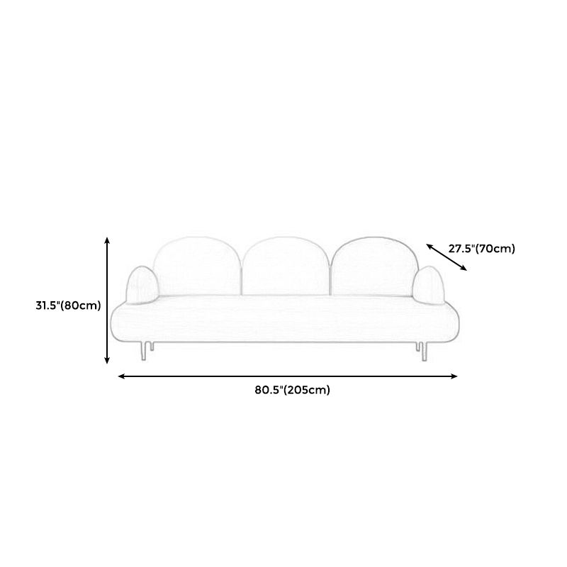 Pillow Top Arm Sofa Modern Faux Leather 31.5-In High Loveseat Clearhalo 'furn' 'furn_sofas' 'Furniture' 'furniture_sofas' 'kitchen' 'kitchen_sofas' 'Living Room Furniture' 'Sofa' 'sofas' 1200x1200_bb751471-fdaf-47d2-8f5e-b325616b53db