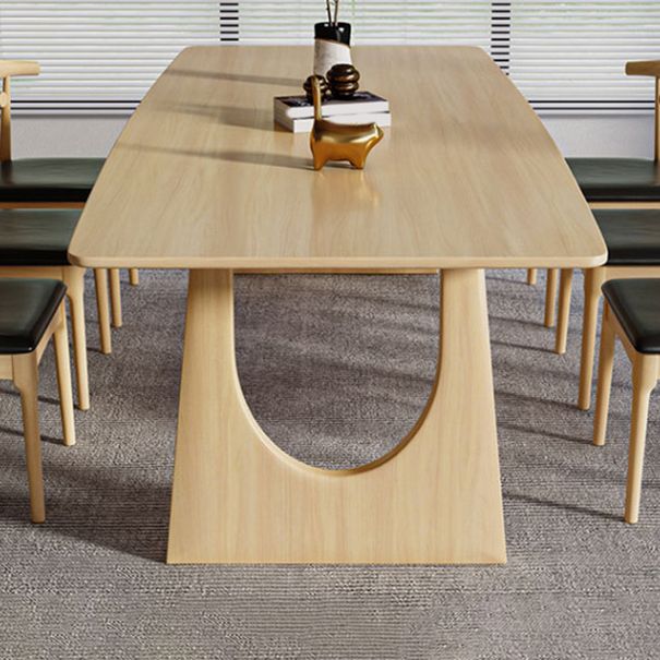 Juego de comedor de madera tradicional 1/7 piezas de mesa de comedor rectangular