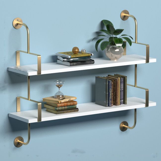 Wand montiert massives Holzbuchhandel modernes Bücherregal mit Regal, 8 "D.