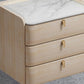 Modern Stone Top Bed Nightstand Solid Wood Faux Leather Drawer Storage Night Table Clearhalo 'Bedroom Furniture' 'furn' 'furn_night_stand' 'Furniture' 'night_stand' 'Nightstands' 1200x1200_bb7bbdcf-f291-4bbb-84dd-6f4551e4e7c4