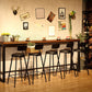 Contemporary Metal Bar Stool Wood Seat Bar Stool for Home Use Clearhalo 'Bar Furniture' 'Bar Stools' 'bar_stools' 'furn' 'furn_bar_stools' 'Furniture' 'Kitchen & Dining Furniture' 1200x1200_bb7d8962-13e4-469e-af31-8f0ea8dfad2c