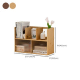 Bibliothèque arrière fermée contemporaine Bamboo Bibliothèque horizontale avec armoires